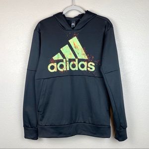 ADIDAS Pullover Hoodie Sweater Black Small S NWT